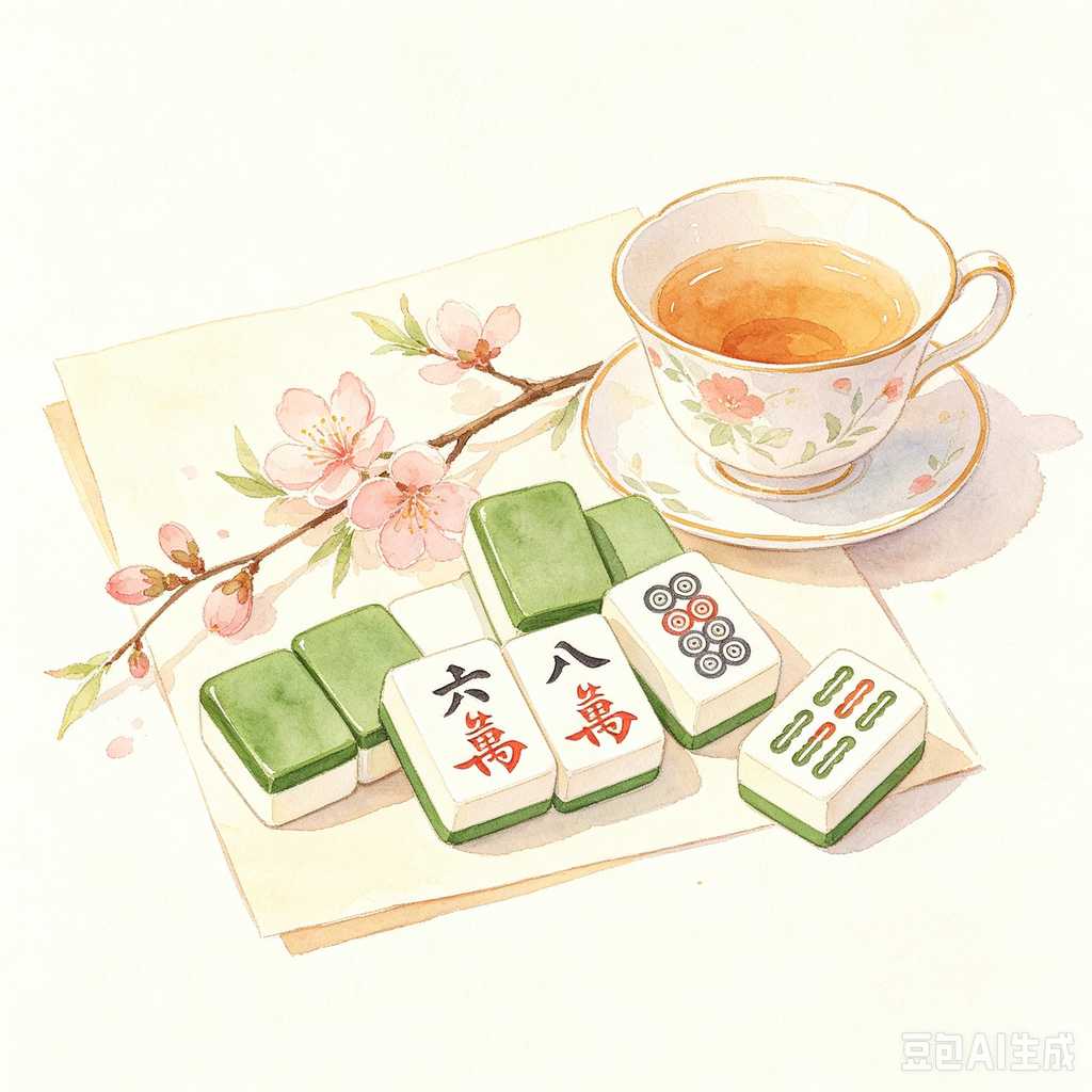bright color mahjong tiles
